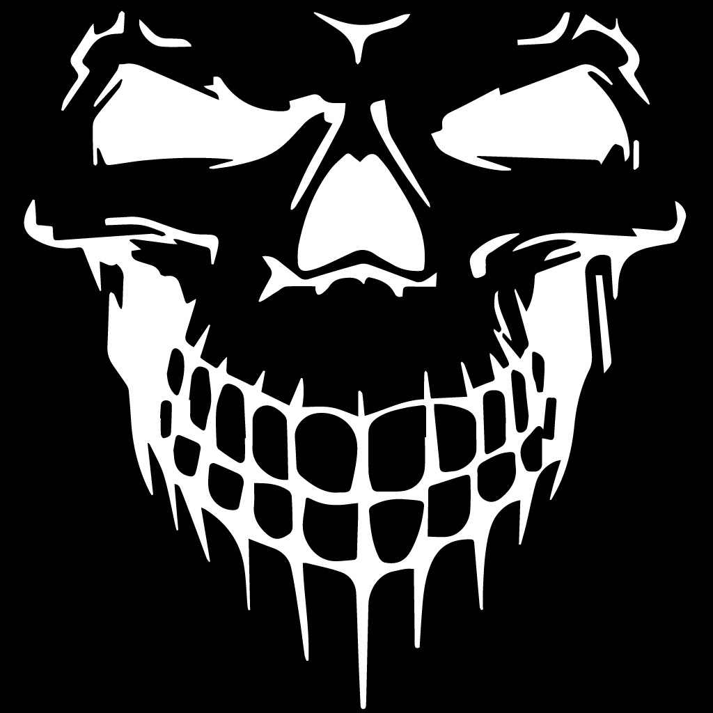 Стикер за автомобил - Skull 002 - Откачен.Бе