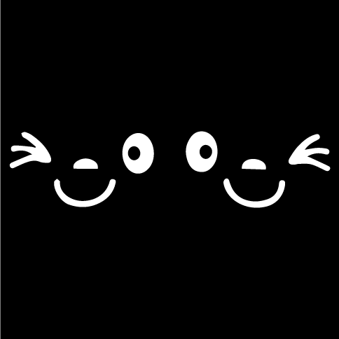 Стикер за автомобил - Smile Face - Комплект за огледала - Откачен.Бе