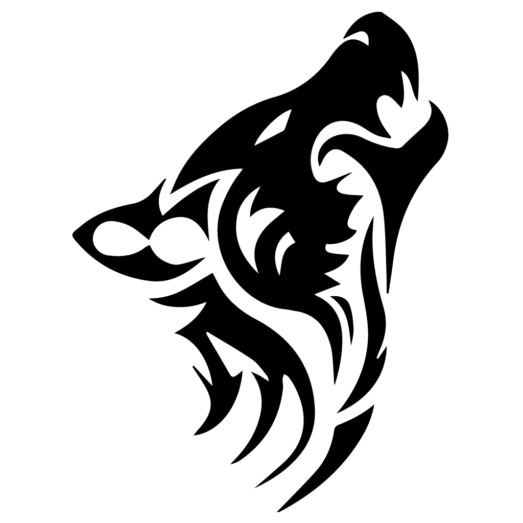 Стикер за автомобил - Tribal Вълк 002