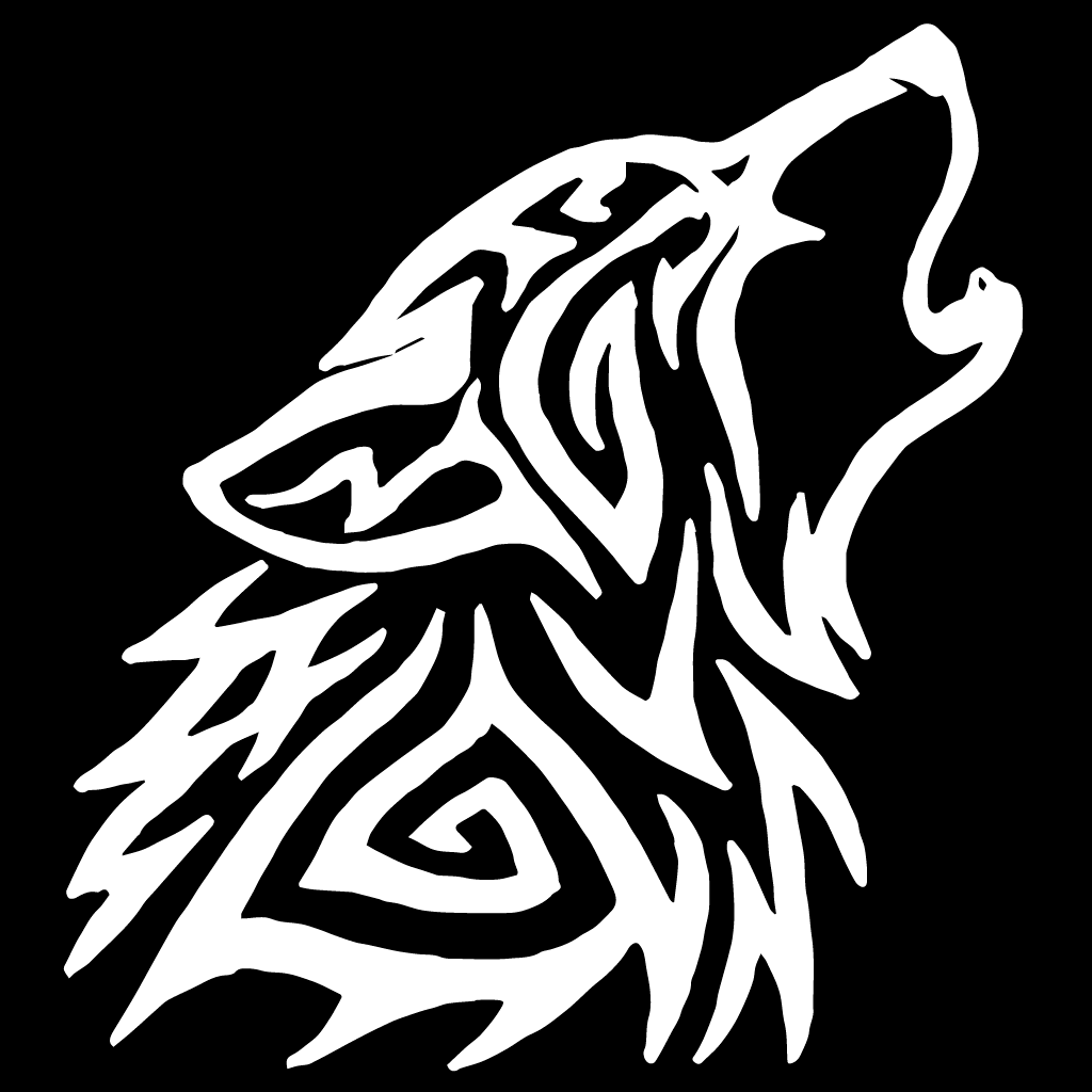 Стикер за автомобил - Tribal Вълк - Откачен.Бе