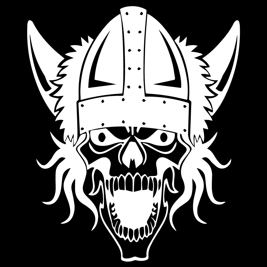 Стикер за автомобил - Viking Skull - Откачен.Бе