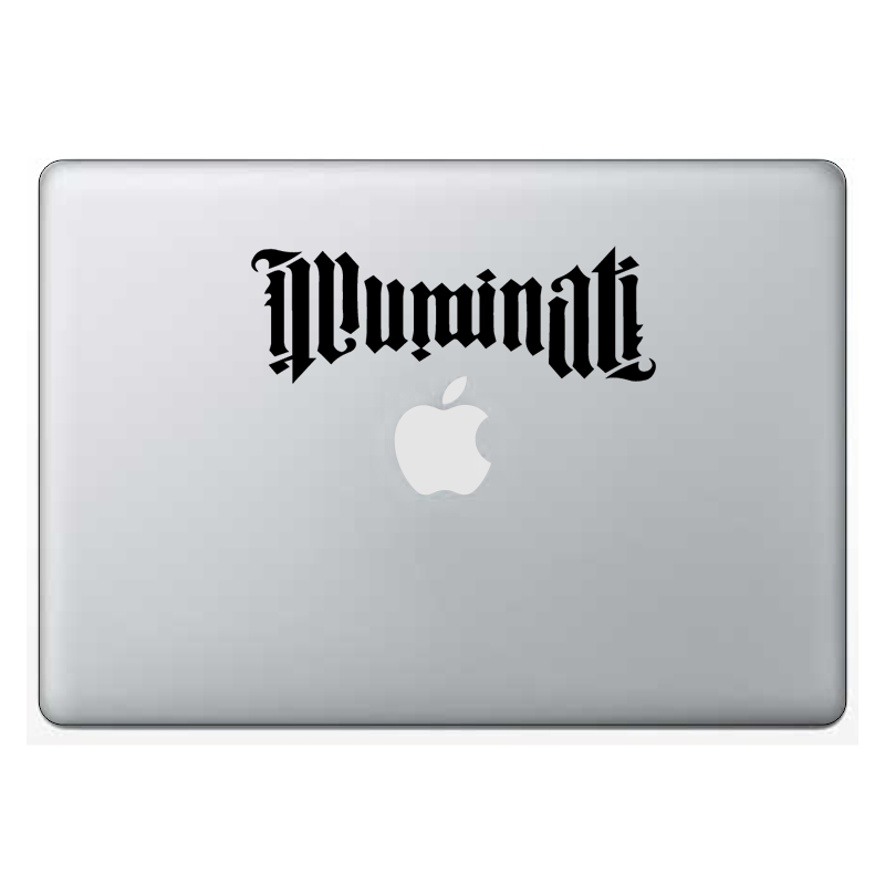 Macbook стикер - Illuminati - Откачен.Бе