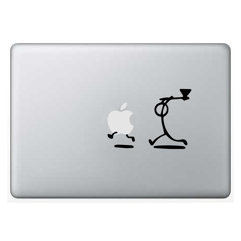 Macbook стикер - Stickman Axe - Откачен.Бе