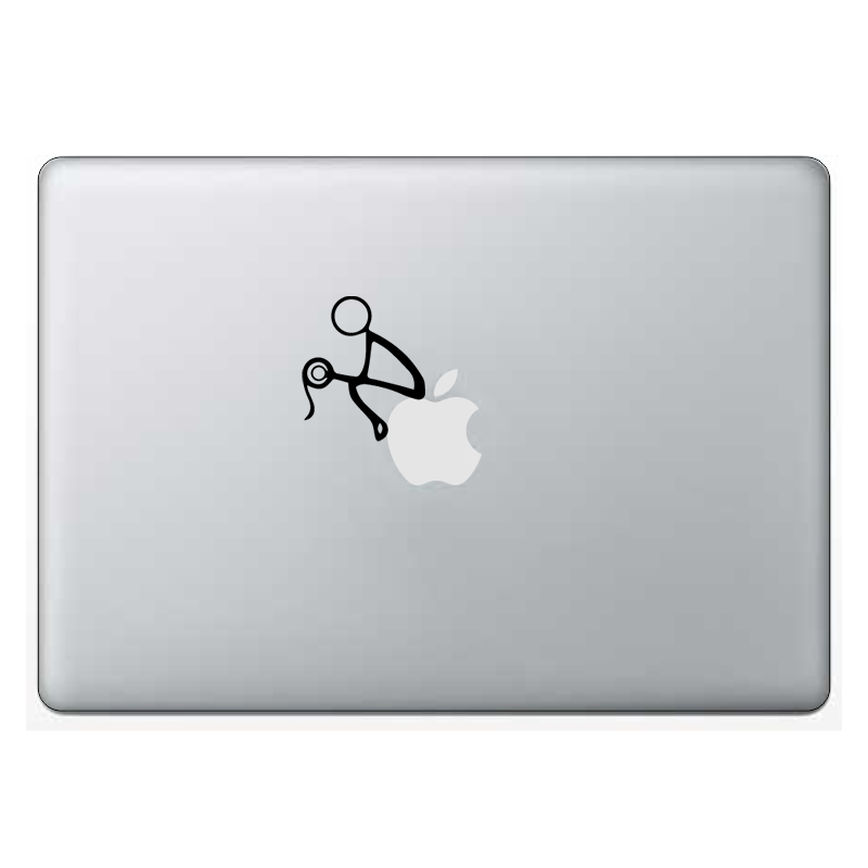 Macbook стикер - Toilet Stickman - Откачен.Бе