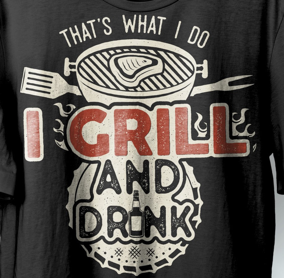 Тениска "I Grill and Drink"