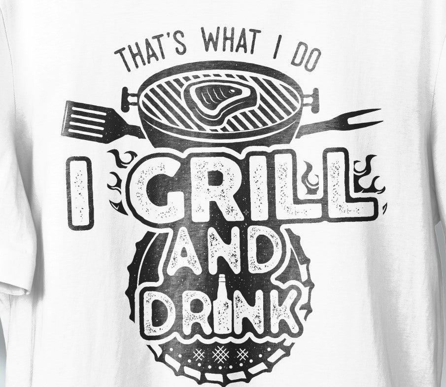 Тениска "I Grill and Drink"