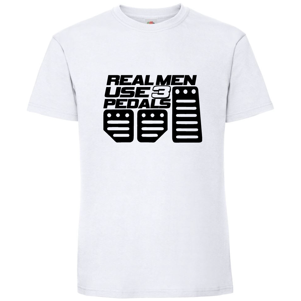 Тениска Real Men Use 3 Pedals - Откачен.Бе