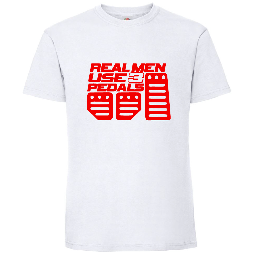 Тениска Real Men Use 3 Pedals - Откачен.Бе