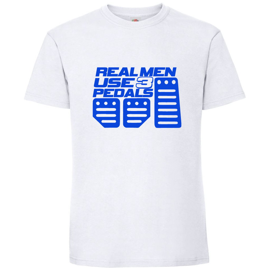 Тениска Real Men Use 3 Pedals - Откачен.Бе