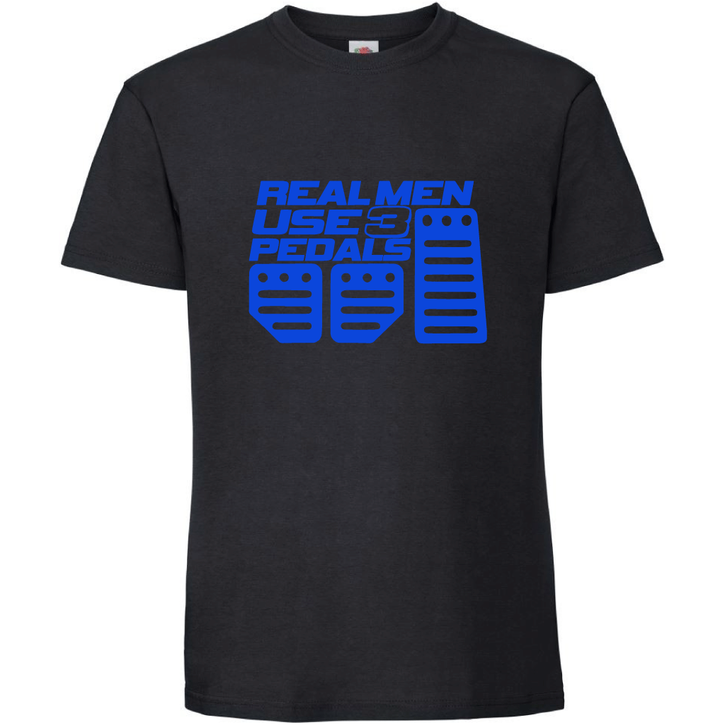 Тениска Real Men Use 3 Pedals - Откачен.Бе