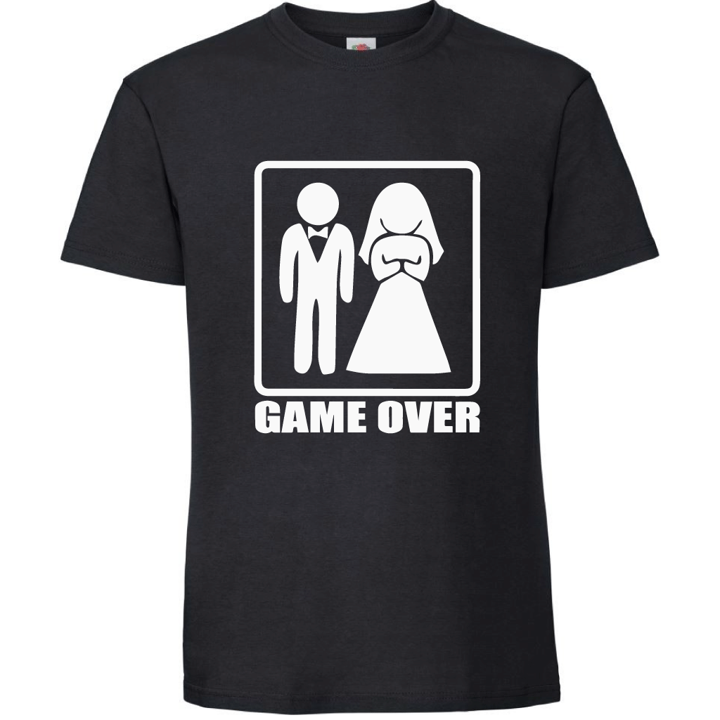 Тениска за ергенско парти - Game Over - Откачен.Бе