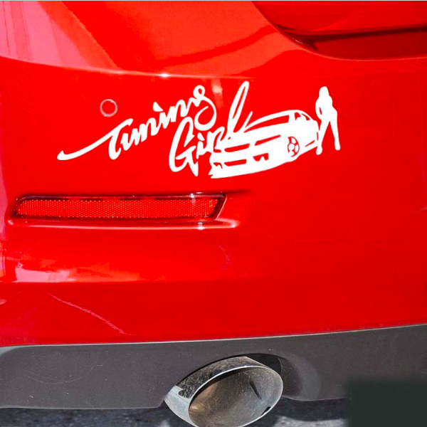 Стикер за автомобил - Tunning Girl - Откачен.Бе