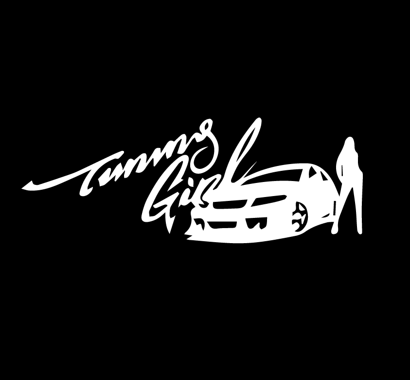 Стикер за автомобил - Tunning Girl - Откачен.Бе