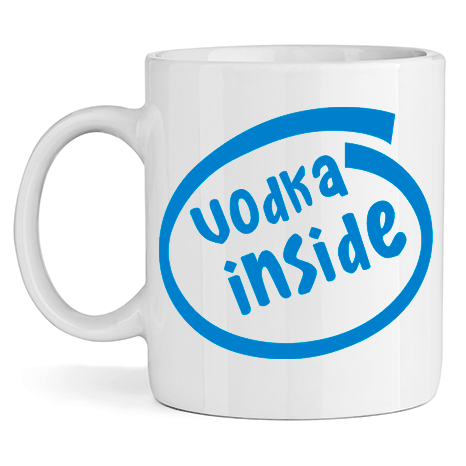 Керамична Чаша Vodka Inside - Откачен.Бе