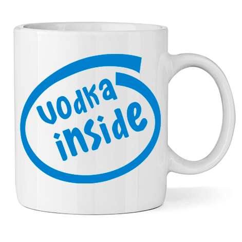 Керамична Чаша Vodka Inside - Откачен.Бе