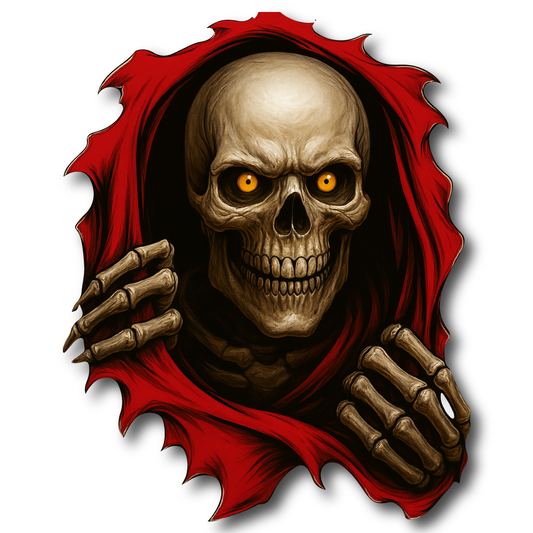 3D Стикер за Кола - Skull 004