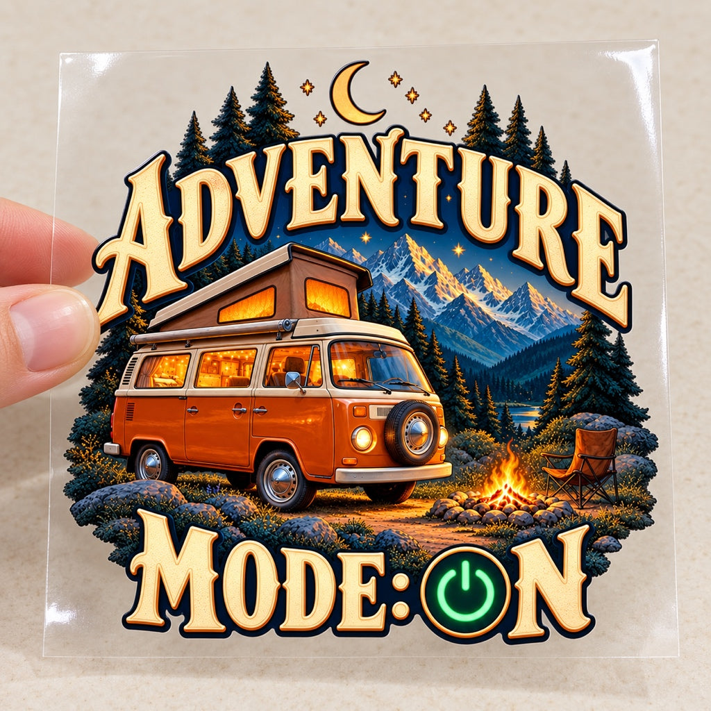 Adventure Mode: ON - Нощен лагер - върху транспортно фолио