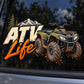 ATV Life - Офроуд приключение - близка визуализация върху автомобилно стъкло