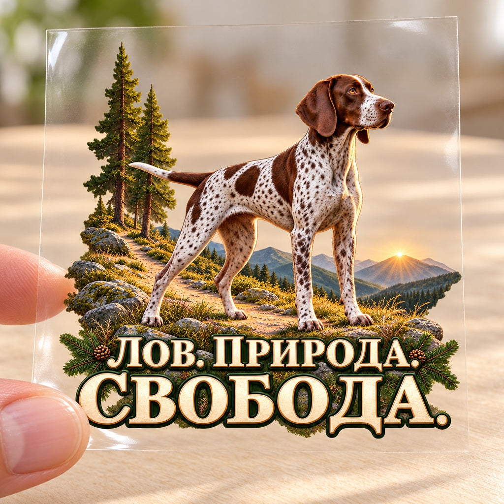 Лов. Природа. Свобода. - визуализация на транспортното фолио