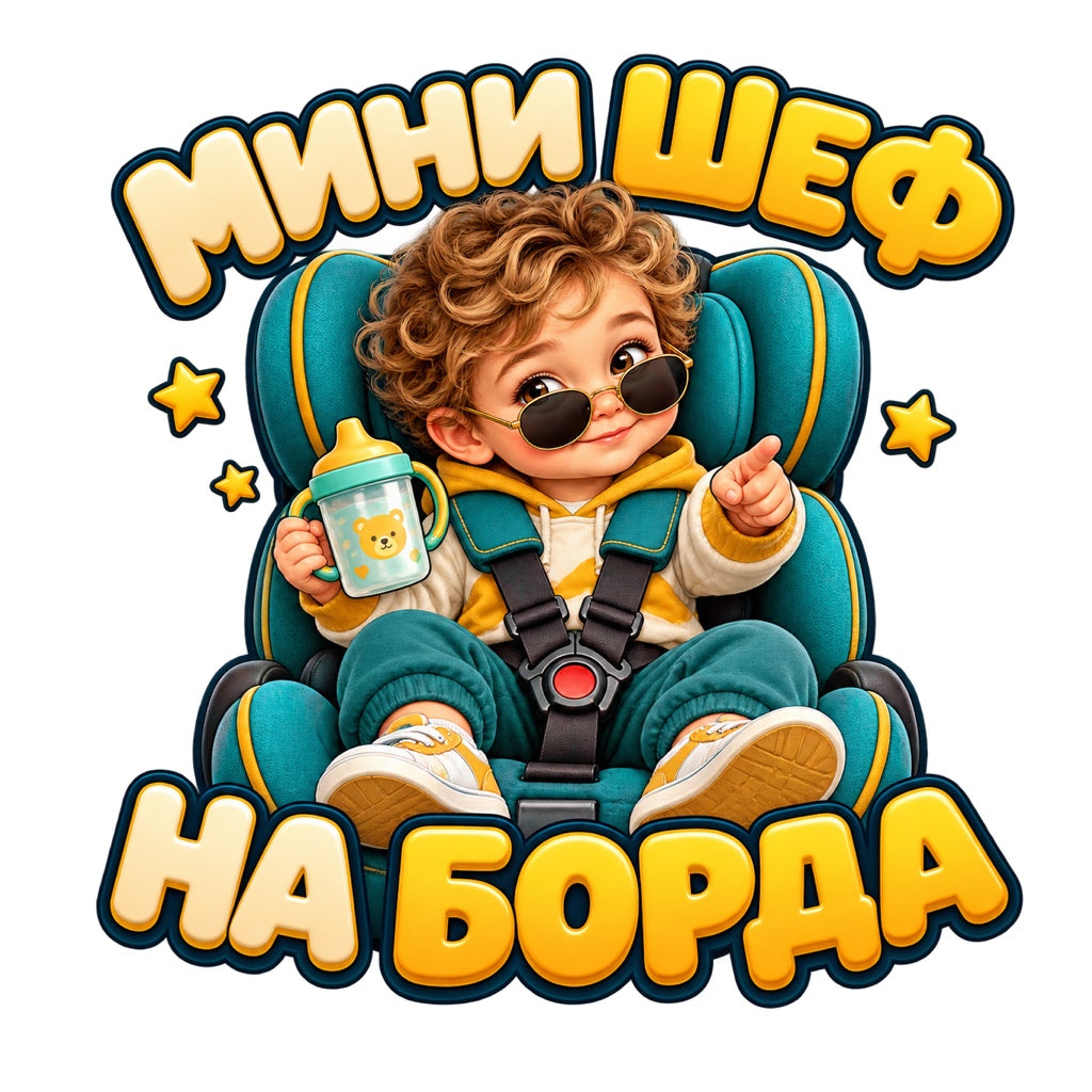 МИНИ ШЕФ НА БОРДА - цветен дизайн