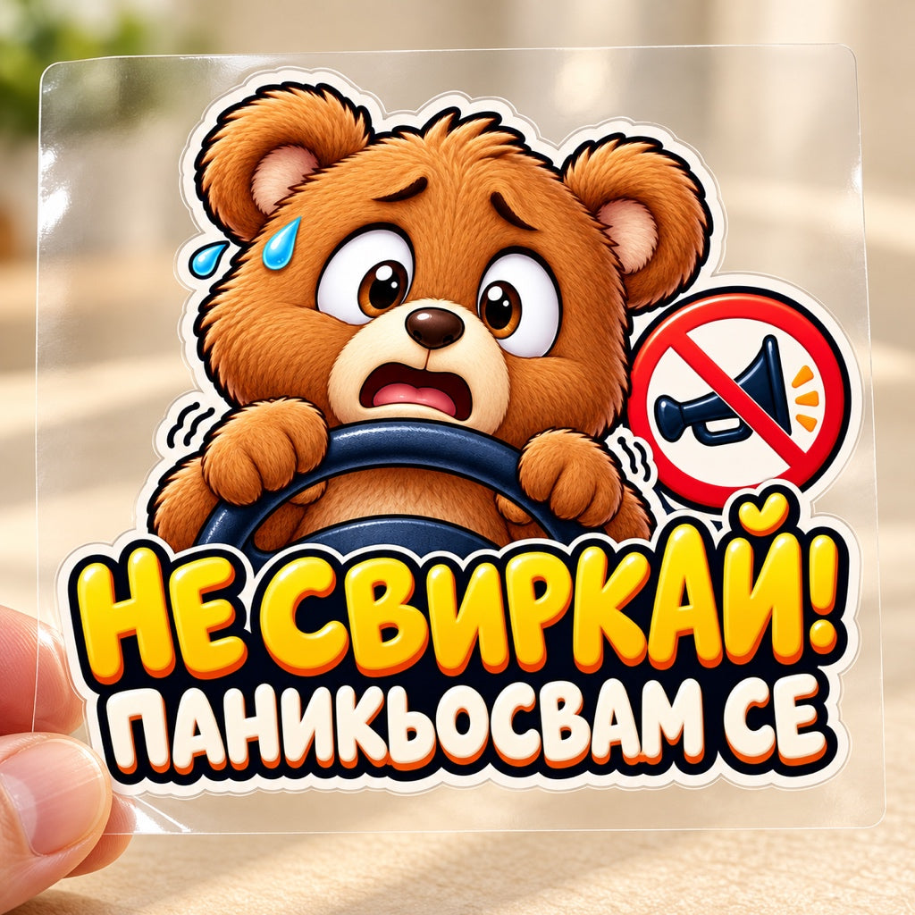 Не свиркай! Паникьосвам се - визуализация на транспортното фолио