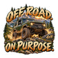 Off Road. On Purpose. - 4x4 - цветен дизайн с офроуд джип