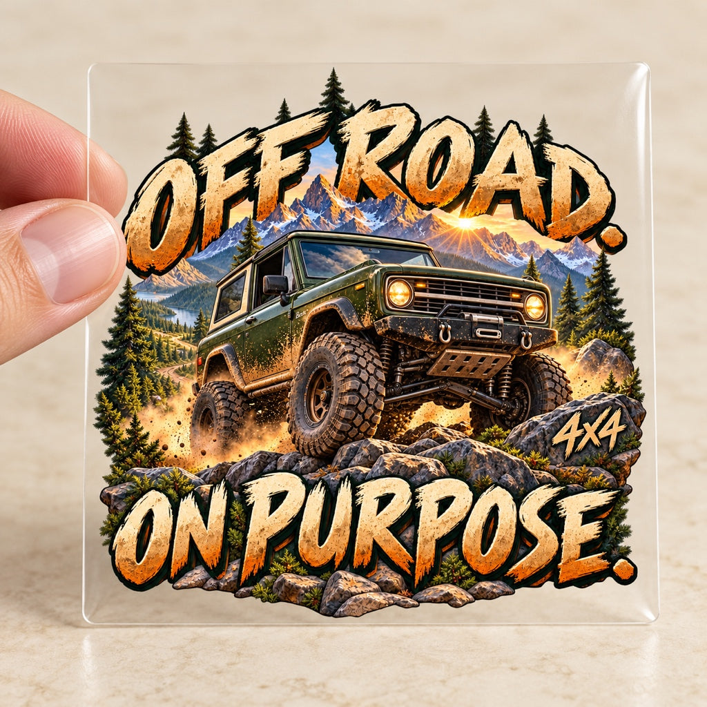 Off Road. On Purpose. - 4x4 - върху транспортно фолио