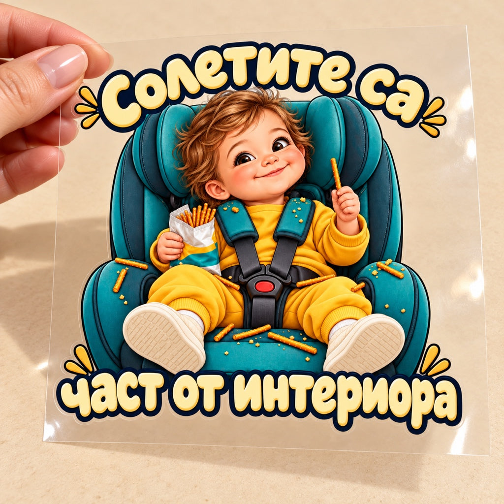 Солетите са част от интериора - визуализация с транспортно фолио