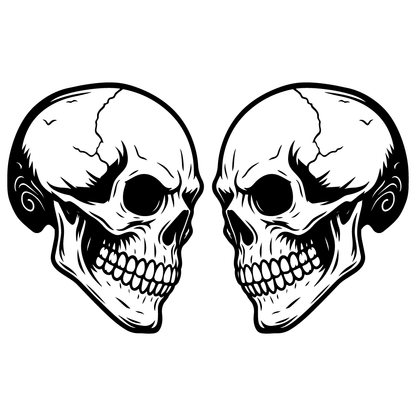 стикери комплект лепенки за кола черепи skull