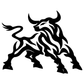 стикер фолио лепенка за кола tribal bull бик трайбъл
