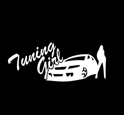 Стикер за автомобил - Tunning Girl - Откачен.Бе