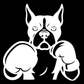 Стикер за автомобил - Boxing Dog