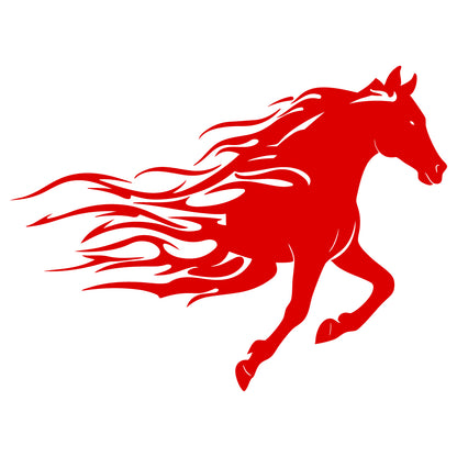 Стикер за автомобил - Flaming Horse