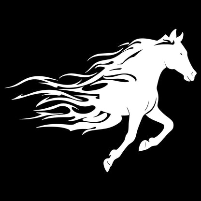 Стикер за автомобил - Flaming Horse