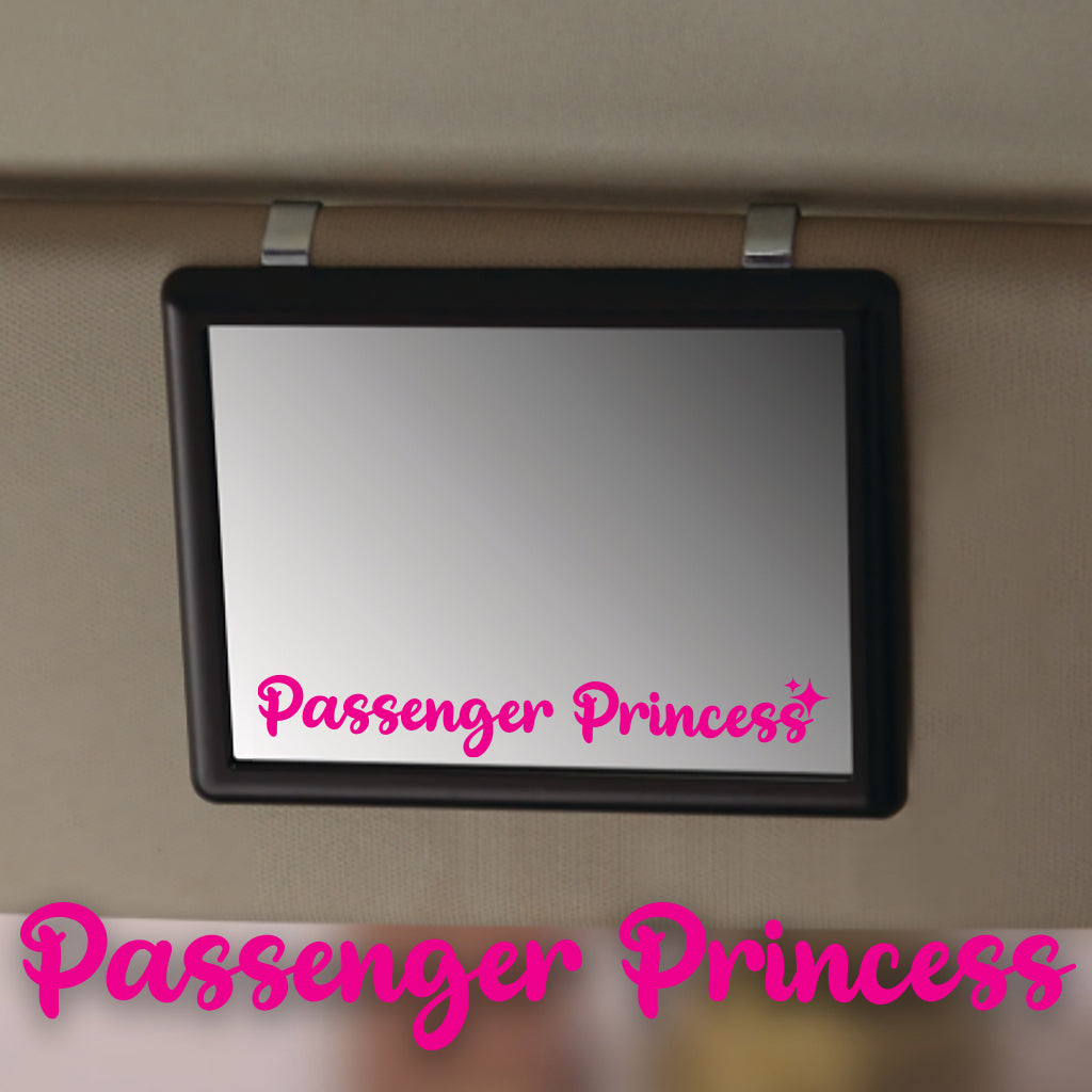 стикер огледало пасажер принцеса passenger princess огледало стъкло гадже сенник