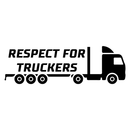 стикер лепенка за кола камион камионджия truckers respect