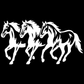 Стикер за автомобил - Running Horses 003