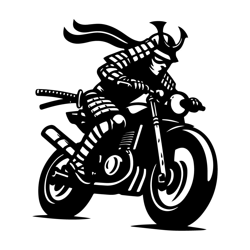 стикер лепенка за кола самурай фолио мотор мотоциклет rider прозорец броня купе ваденка