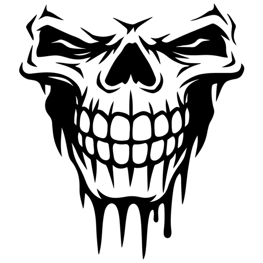 стикер лепенка за кола череп skull