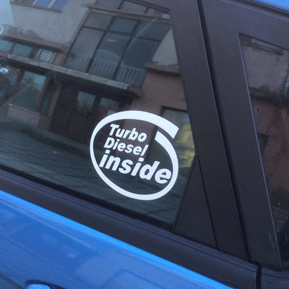 Стикер за автомобил - Turbo Diesel Inside - Откачен.Бе