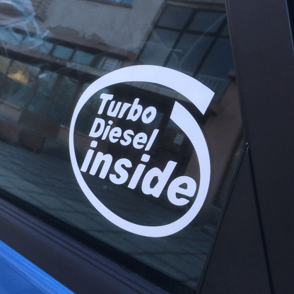 Стикер за автомобил - Turbo Diesel Inside - Откачен.Бе