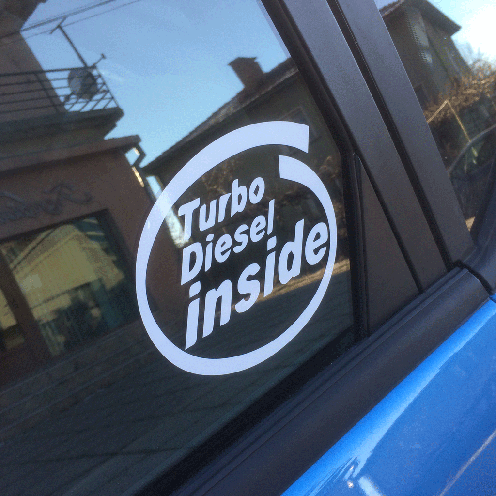 Стикер за автомобил - Turbo Diesel Inside - Откачен.Бе