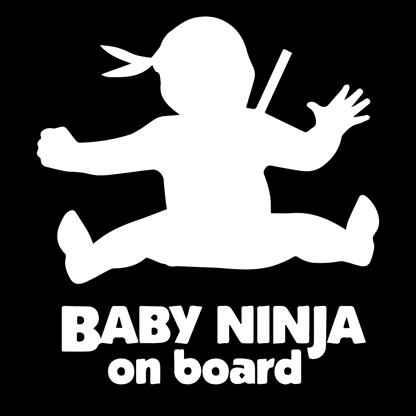 Стикер за автомобил - Baby Ninja On Board - Откачен.Бе