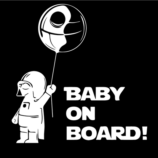 Стикер за автомобил - Baby on Board - Star Wars - Откачен.Бе