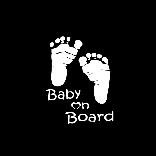 Стикер за автомобил - Baby On Board - Откачен.Бе