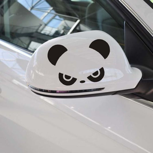 Стикер за автомобил - Angry Panda - Комплект за огледала - Откачен.Бе
