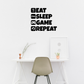 Стикер за стена - Eat Sleep Game Repeat2