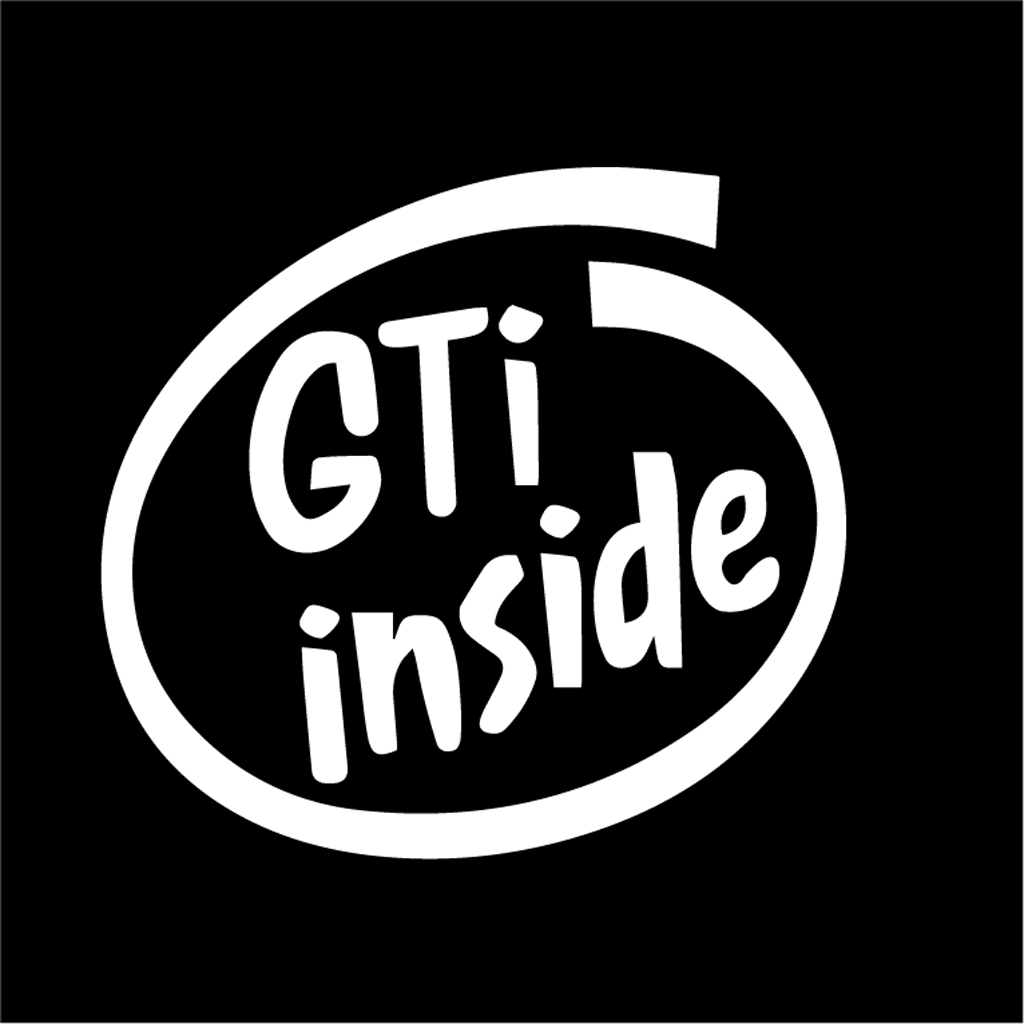 Стикер за автомобил - GTI Inside - Откачен.Бе