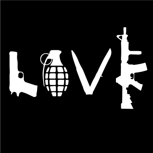 Стикер за автомобил - Love Weapons - Откачен.Бе