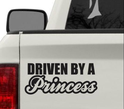 Стикер за автомобил - Driven by a Princess - Откачен.Бе
